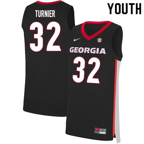 2020 Youth #32 Stan Turnier Georgia Bulldogs College Basketball Jerseys Sale-Black